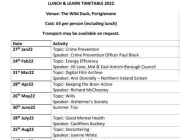 Lunch and learn
